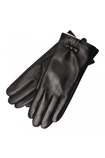 wrtgerht Gants en Cuir for Femmes à la Mode Gants dhiver for Femmes Confortables et Chauds Gants de Protection Contre Le Fro