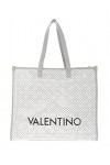 Valentino Prisca Mort, Sac à Main Femme, Blu/Bianco, Taille Unique
