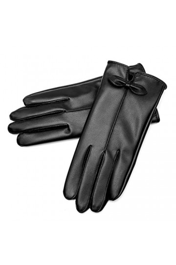 wrtgerht Les Gants dhiver Chauds for Femmes épaississent Le Cuir Souple de Femme for Les Gants de Main de Fille de Dames Gan