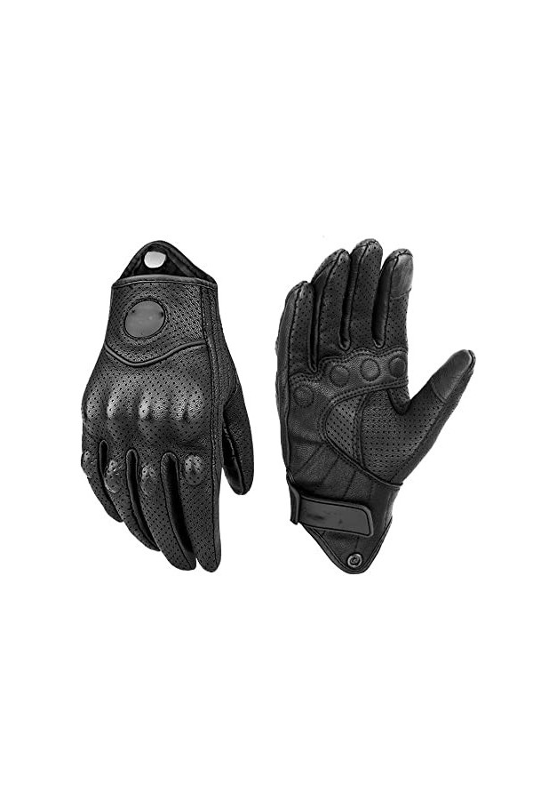 n/a Gants dhiver Cyclisme dété Manipulation Tactile Protection des articulations du Poing Gants en Cuir Color : Argento, S