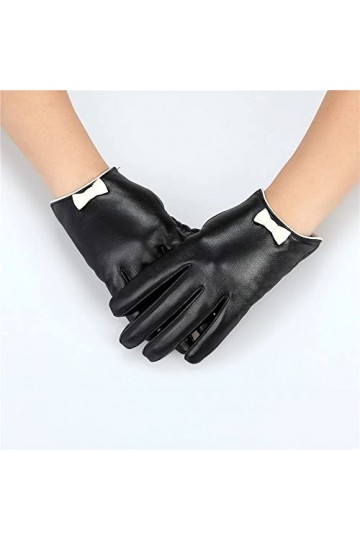 n/a Gants dhiver en Cuir Longs et Chauds for Dames Color : D, Size : S Code 