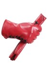 Gants en Peau de Mouton for Femme Hiver Chaleur Plus Velours Court Écran Tactile Mince Conduite Femme Gants Color : A, Size 