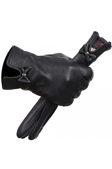 ODEROL COM for Table Skin Gants for Femmes Gants en Cuir for Femmes Keep Warm Gants dhiver for Femmes Color : A, Size : 9 