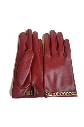 n/a Gants de Conduite à Section Mince dautomne et dhiver modèles for Femmes à écran Tactile et Gants en Cuir Courts à chaîn