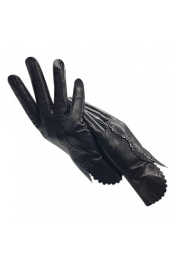 WYYDFDC Gants for dames dhiver en cuir conduite des gants de protection froide cadeau Color : B, Size : 8 