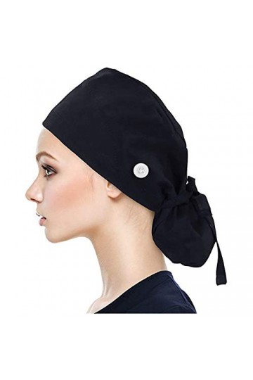 WULOFA Calot Chirurgical Fleur Chapeau dinfirmière Bonnet Chirurgical Tissu Turban Chimio Coton pour Filles Femmes Chapeaux 