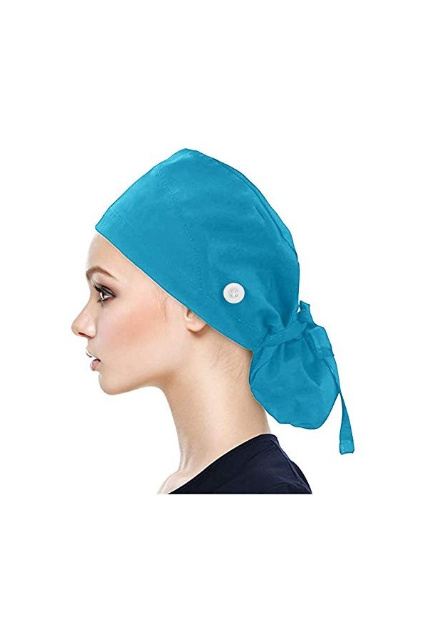WULOFA Calot Chirurgical Fleur Chapeau dinfirmière Bonnet Chirurgical Tissu Turban Chimio Coton pour Filles Femmes Chapeaux 