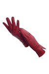 WYYDFDC Gants for femmes dhiver en cuir rouge chaud épaissis épaissis de conduite doublée super douce gants pleine ligne Co