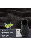 Cagoule Polaire Hiver Multifonction – Bonnet + Echarpe + Cache Cou Homme Femme – Vêtement pour Froid Extreme, Noir, Taille un