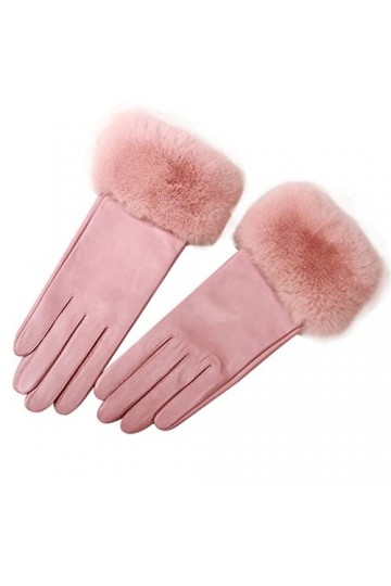 wrtgerht Gants en Cuir Gants for Femmes Mode en Peau de Mouton Gants en Cuir véritable Femme Gants