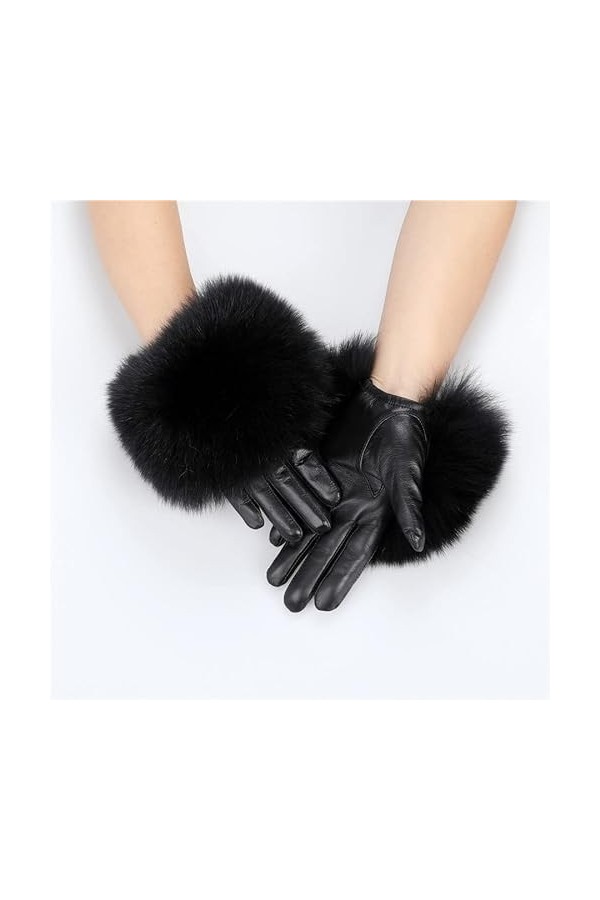n/a Gants habillés for Femmes avec Gants de Doigt Gants de dîner for Dames Color : D, Size : XL Code 