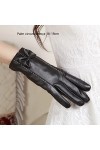LSDJGDDE Gants en Cuir Chauds for Femmes Hiver vers Le Bas épaississant même Gants de Doigt Gants Chauds décran Tactile