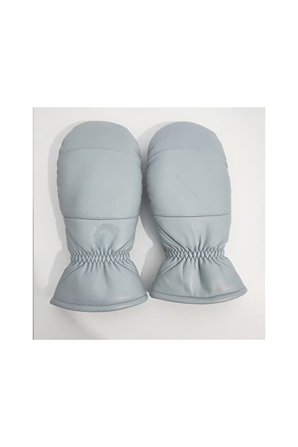 PAREKS Gants en Cuir for Femmes en Plein air épaissir des Gants dhiver Chauds Double Gants de Sport Chauds Taille surdimensi