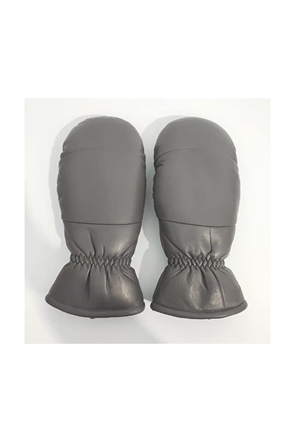 PAREKS Gants en Cuir for Femmes en Plein air épaissir des Gants dhiver Chauds Double Gants de Sport Chauds Taille surdimensi