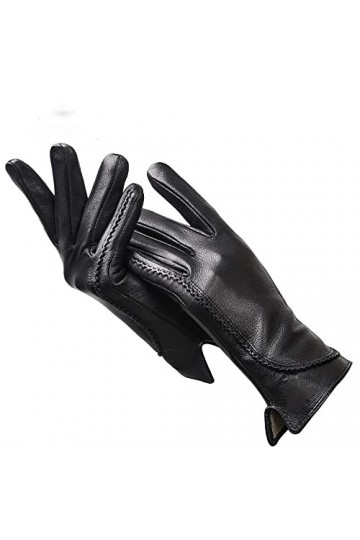 LSDJGDDE Gants dhiver Chauds Gants en Cuir Chauds for Femmes Color : D, Size : 8.5 