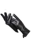 LSDJGDDE Gants dhiver Chauds Gants en Cuir Chauds for Femmes Color : D, Size : 8.5 