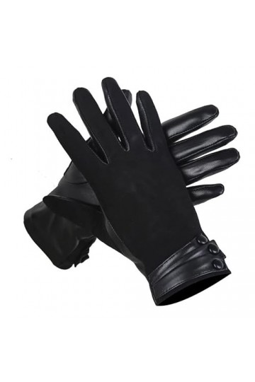 LSDJGDDE Gants Courts en Cuir for Femmes, Gants for Femmes, Gants dhiver for Femmes Color : D, Size : 7.5 