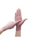 Kasituny 1 paire de gants de cyclisme doux et respirants, demi-doigts, extensibles, protection contre le soleil et les partic