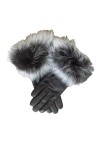 Hgvcfcv Gants dhiver chauds et élégants en cuir pour femme avec écran tactile en option, a, M