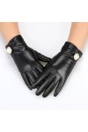 LSDJGDDE Gants en Cuir dhiver for Femmes avec Perle Cadeau Dames Color : D, Size : S Code 