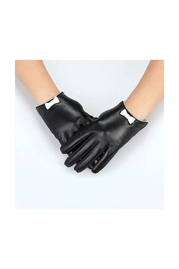 LSDJGDDE Gants dhiver en Cuir Longs et Chauds for Dames Color : D, Size : L 