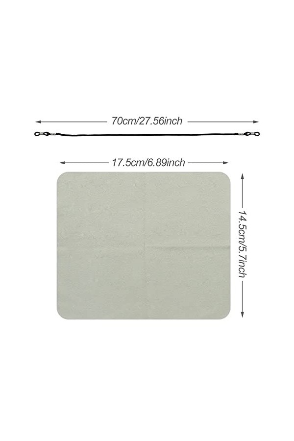 Hanyousheng 4 Pièces Cordon Lunettes, Nylon Noir Chaînes à Lunettes, Lanière, Sangle Réglable Universelle pour Femmes Hommes,