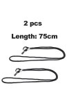 RUNFENG 2 Pièces Cordon Lunettes,de Lunettes Attache Chaine Réglable Universel,Noir Chaînes à Lunettes, Chaîne de Lunettes po