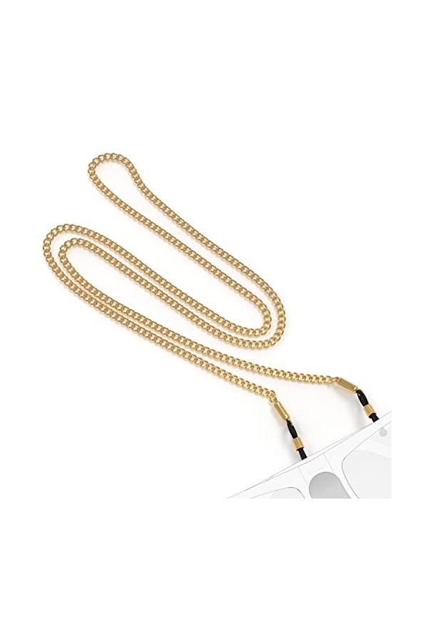 ENERO Sunset – Chaîne à lunettes fiable et inoxydable – Chaîne lunettes femme pour cordon lunettes de soleil & lunettes de le