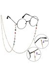 HAOBIN 6 Morceaux ChaîNe Lunettes Femmes ChaîNes De Lunettes De Soleil ChaîNe Pour Lunettes Lunettes Cordon 12 PièCes Anneaux