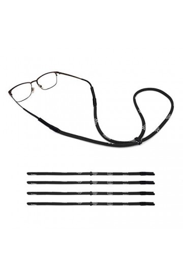 MoKo Ajustable Cordons à Lunettes, [Lot de 4] Corde de Sport Lunettes de Soleil Retenue, Titulaire de Lunettes de Sécurité po