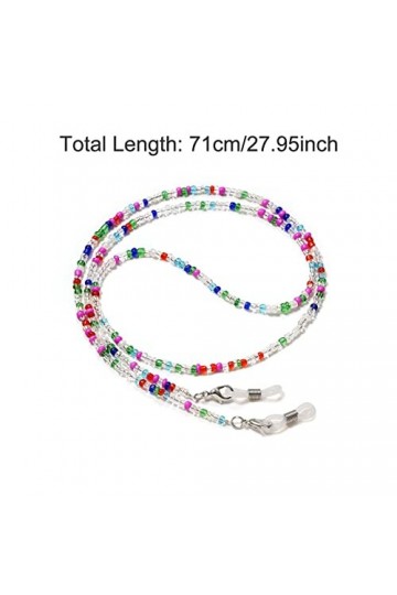 Hanyousheng Cordon Lunettes, 4 Pièces Chaîne Lunettes Femme, Cordon Lunettes Sport, Bandeau de Lunettes Chaîne Lanière, Chaîn