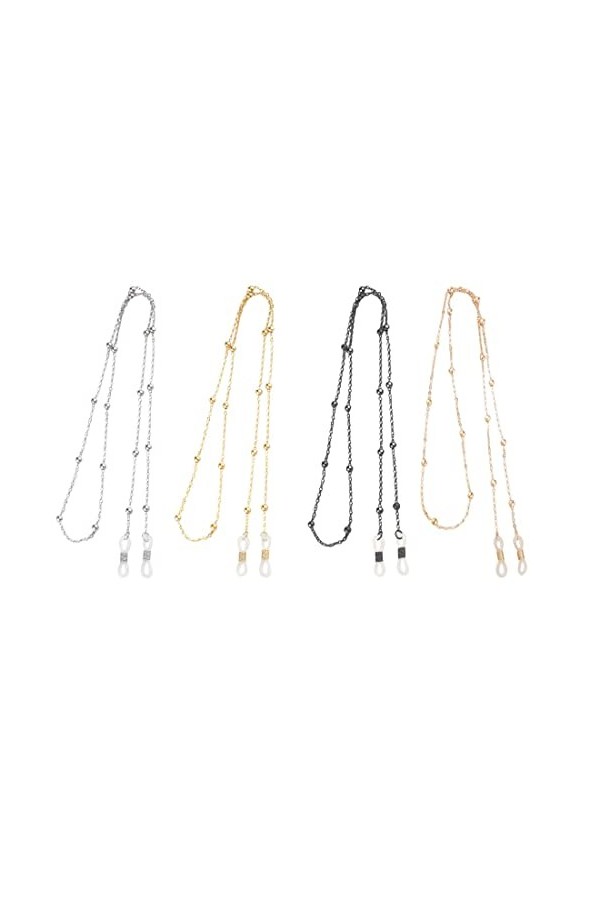 WXNPA 4 Pcs Chaîne Lunettes Femmes Chaîne pour Lunettes Cordon Lunettes Chaîne de Lunettes de Soleil Chaîne de Lunettes pour 