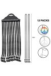 LUCKYKODOR 12 Pcs Ficelle pour Lunettes Cordon Lunettes Noir, Cordons Lunettes Reglables Femme Homme Sangle de Lunettes en Ny