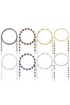 WeddHuis Lot de 8 lanières pour Lunettes | Catenella Lunettes Femme | Lacets pour Lunettes | Sangle de Lunettes | Porte-Lunet