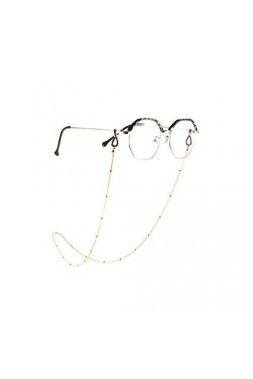 TseenYi Chaîne de lunettes antidérapantes en alliage avec perles en forme de serpent Doré Support de lunettes de soleil Acces