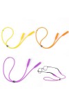 Durdiiy 3 Pièces Cordon Lunettes, Lunette Corde de Lunettes Réglable cordon lunettes homme femme, cordon lunettes sport, Sang