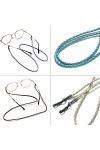 ZMREN 6 Pièces Chaînes de Lunettes Femmes Chaîne pour Lunettes Cordon Lunettes chaîne Lunettes de Soleil Lunettes chaîne Cou 