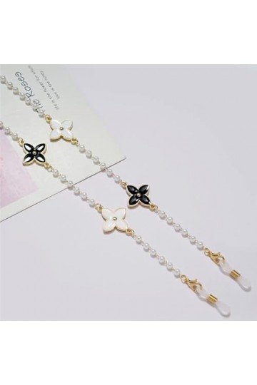 Perles Perles Fleur Lien Chaîne Lunettes Masque Visage Collier Lunettes De Lecture Lunettes De Soleil Sangle Cordon Titulaire