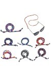iTauyees Cordon Lunettes, 7 Pièces Corde de Lunettes Réglable Universel Sangles de Lunettes 70CM pour Femmes Hommes Enfants