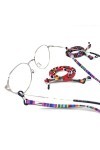 iTauyees Cordon Lunettes, 7 Pièces Corde de Lunettes Réglable Universel Sangles de Lunettes 70CM pour Femmes Hommes Enfants