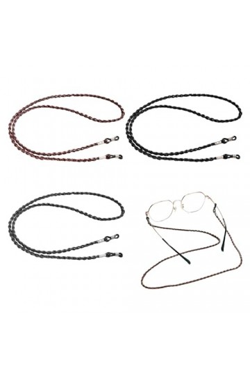 MEMOFYND Lot de 3 cordons de lunettes, chaîne de lunettes, pour femme, accessoires de lunettes de soleil, unisexe, convient p