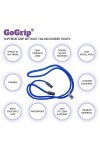GoGrip Cordon de lunettes sécurisé – Cordon de lunettes et cordon de lunettes - Noir - Taille unique Petite