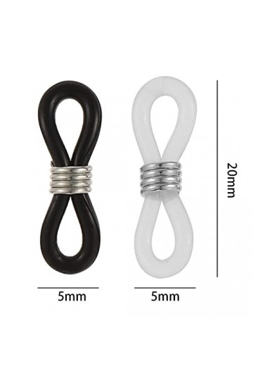 LIPIODOL 100pcs Attaches de Lunettes en Chaîne à Lunettes Cordon Extremite pour Lunettes Connecteur Extrémité Chaîne de Lunet