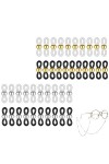 Boucle Attache en Caoutchouc pour Chaîne à Lunettes, Attache Lunette de Chaînes de Lunettes Réglables Extrémités, pour Lunett