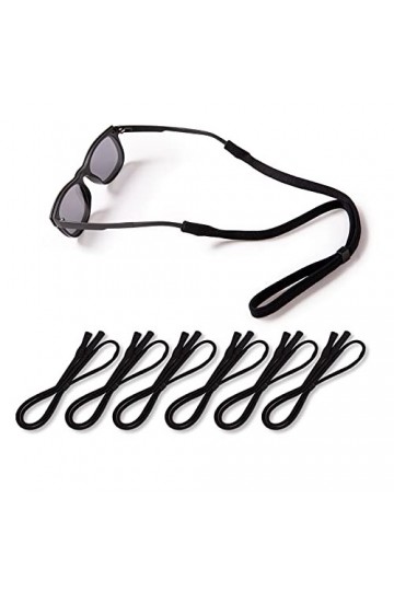 KOZR Sangle de lunettes, chaîne de lunettes réglable 6 pièces pour lunettes de soleil et lunettes, sangle de lunettes adaptée