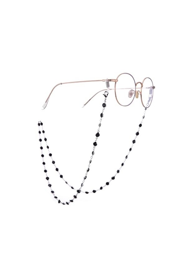 TEAMER Mode Coloré Chaîne de Lunettes de Soleil Sangle de Lunettes de Soleil Porte-Lunettes Cristal Déclaration Perlée Lectur