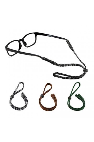 LUFF Chaîne de lunettes anti-dérapantes Bracelet de lunettes | Retainer, lunettes de sport réglables Soft, ceinture de fixati