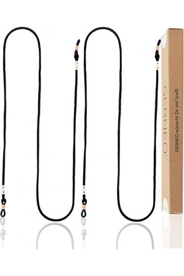 GERNEO® - Paris - cordon pour lunettes en tissu de haute qualité - sangle lunettes unisexe extra long pour lunettes de soleil