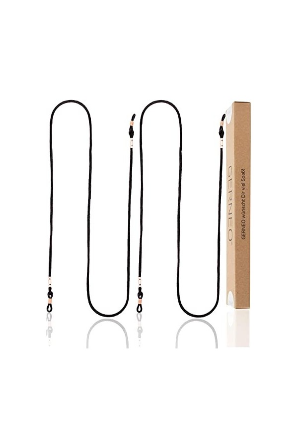 GERNEO® - Paris - cordon pour lunettes en tissu de haute qualité - sangle lunettes unisexe extra long pour lunettes de soleil