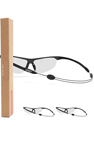 GERNEO® - Maintien sûr – Sangle de lunettes de sport réglable – Cordon à lunettes & cordon de lunettes pour le sport étanche 
